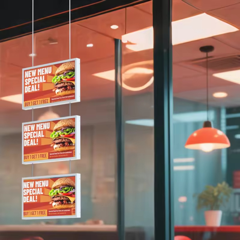 本狮22寸壁挂广告机高亮橱窗显示屏智能数字安卓网络高清一体机