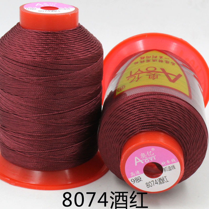 9 가닥 본다이 라인 버건디 8074