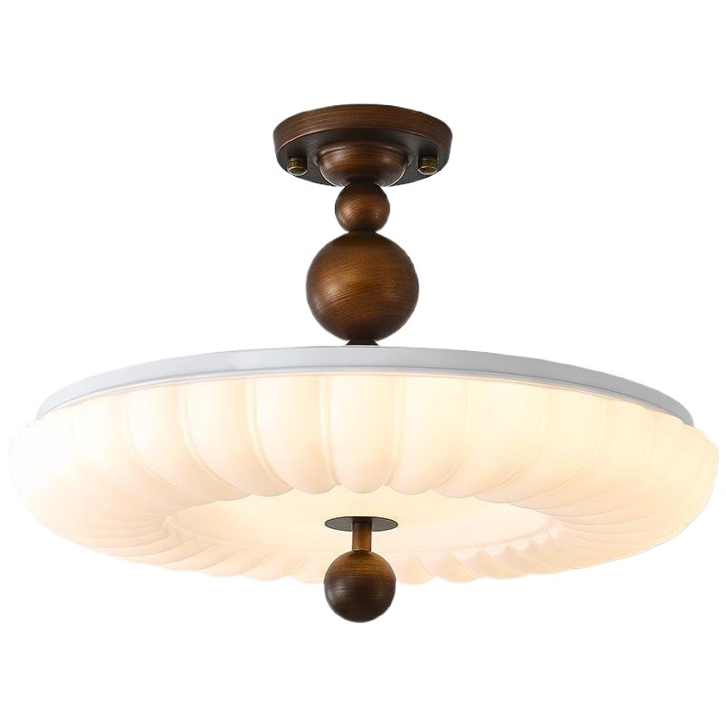 lámpara de techo del dormitorio crema medieval estudio lámpara de dormitorio principal retrógrada francesa de espectro completo armario lámpara de protección de ojos creativa