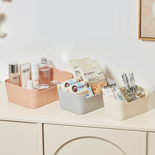 跨境桌面收纳整理盒学习办公用具储物盒浴室用品置物盒收纳盒
