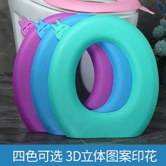 ポータブルトイレマット防水家庭用トイレクッションフォーム厚さ四季通用型トイレカバー便器座布団