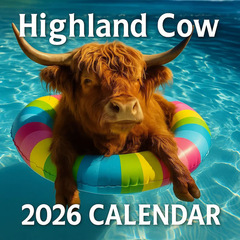 2026 Highland Cow Wall Calendar 2026 高地奶牛挂历