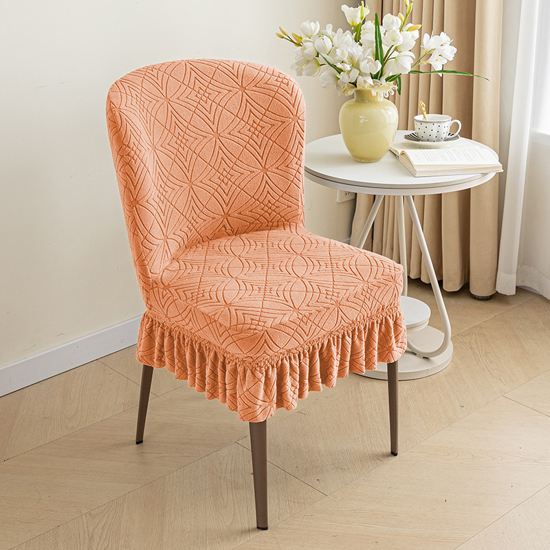 Cubierta de silla Bayle universal simple moderna cubierta de silla de comedor cubierta de silla de arco para el hogar cubierta de respaldo todo incluido cubierta de palillos integrados