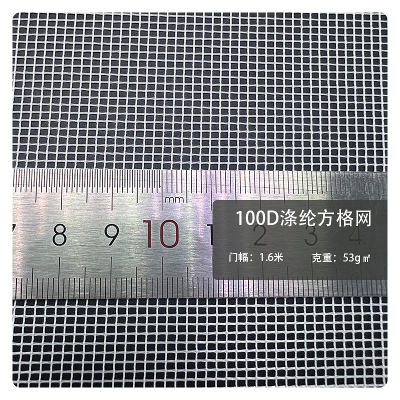 厂家直销 100D涤纶方格网眼布 方孔网布 过滤网箱包洗衣袋
