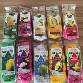 一般贸易泰国美丽糖水果味软糖榴莲山竹芒果椰子混合礼品进口泰国