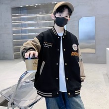 男童儿童棒球服外套2025春秋冬新款中大童男孩春秋冬加绒加厚上衣