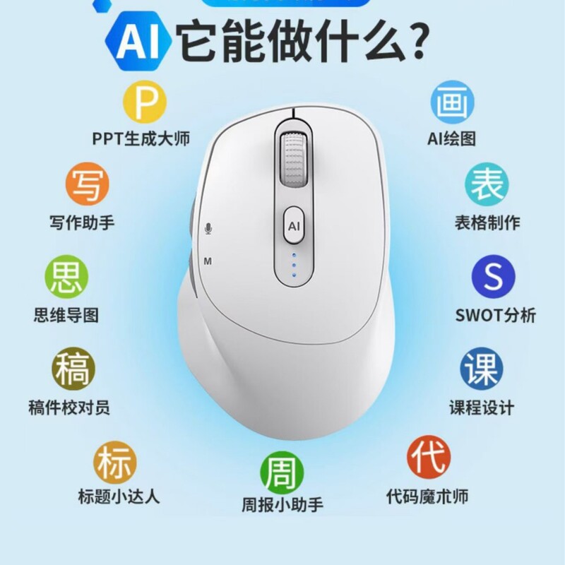 South Korea modern intelligent AI mouse V13 voice typing translation AI intelligent assistant writing painting form ppt