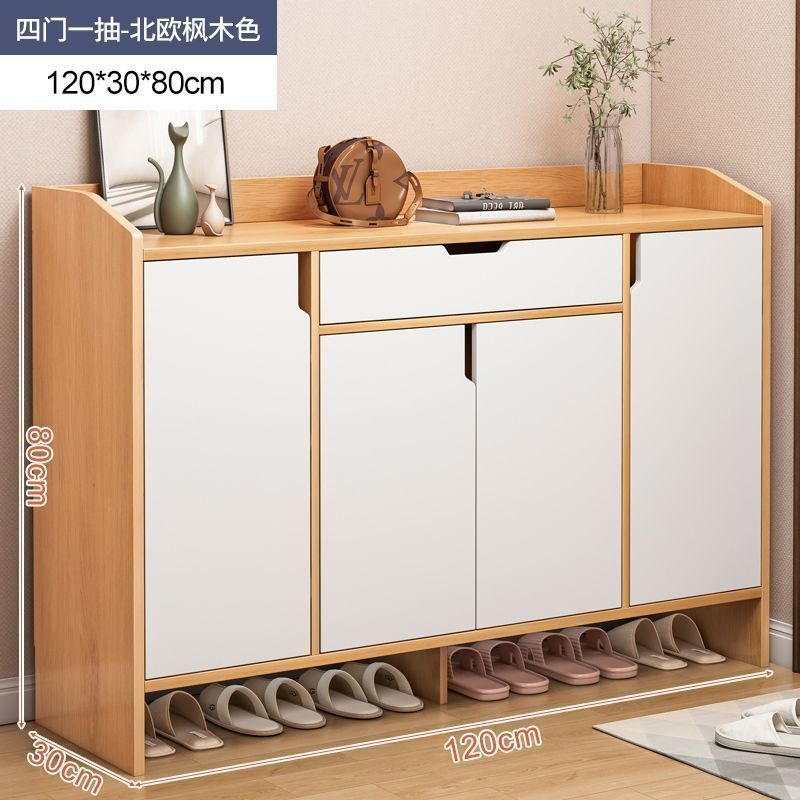 玄関靴キャビネット、自宅廊下、玄関ドア、玄関キャビネット、一体型バルコニー収納、賃貸住宅、新型密閉型靴ラック|undefined
