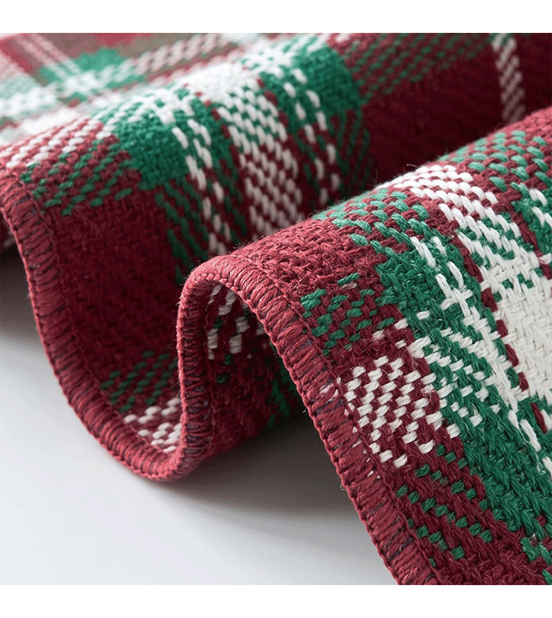 Christmas imitation coconut palm floor mat, coconut palm cotton thread set, entrance door mat, dirt-scraping TPR anti-slip mat, cotton mat combination set