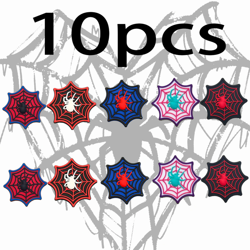 Cross-Border Cartoon Spider Web Pvc Patch Shoe Decoration Letter and Number Embroidery Clothing Accessories Clog Shoe Accessories Cross-Border Cartoon Spider Web Pvc Patch Shoe Decoration Letter and Number Embroidery Clothing Accessories Clog Shoe Accessories
