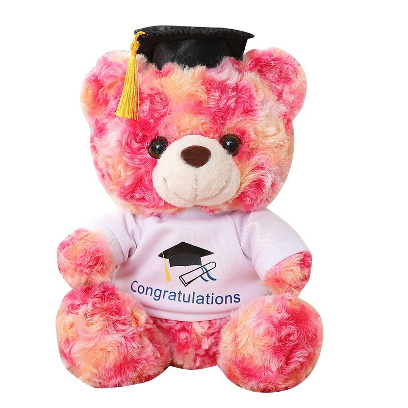 Graduation Season Doctor Bear Doll Plush Teddy Bear Plush Graduation Bear Doll Student Graduation Gift Can Be Added with Logo