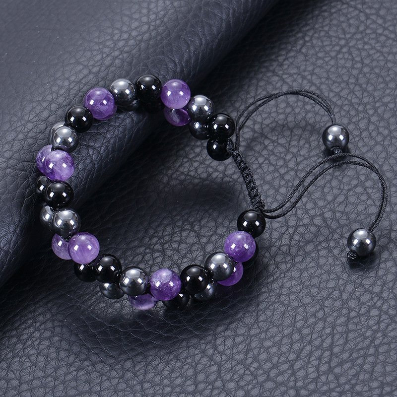 1 Piece Quantity Elegant Color Block Natural Stone Bracelets In Bulk