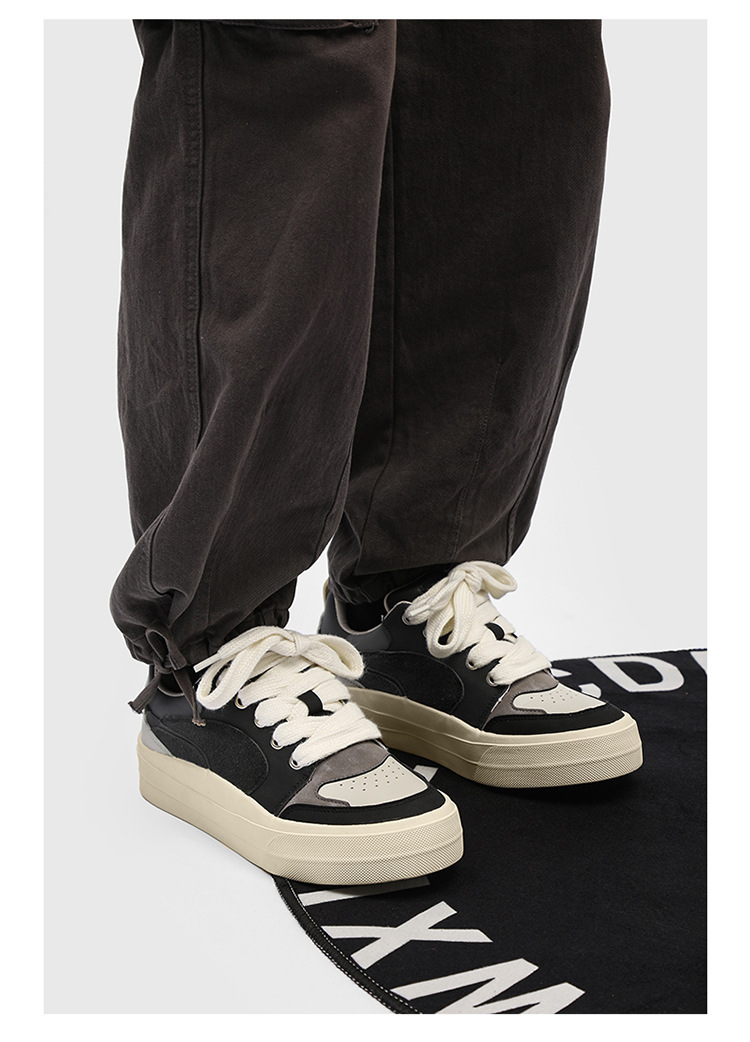 2025 new niche design couple sneakers men's low cut sports and leisure versatile thick soled casual men's shoes trendy X136_voghion.com