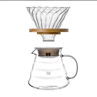 Ручная фильтр для фильтра v60 Cup Cup Coffee Pot Coffee Pot Pot Pot Cup, чтобы поделиться кофейным фильтром для горшка