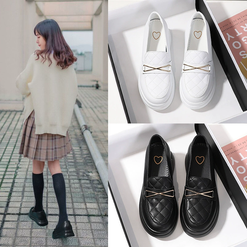 Весна 2023 новые Мокасины с поднятым внутренним ростом, женская обувь Мэри Джейн из натуральной кожи, Маленькая кожаная обувь, обувь для кормления YH812