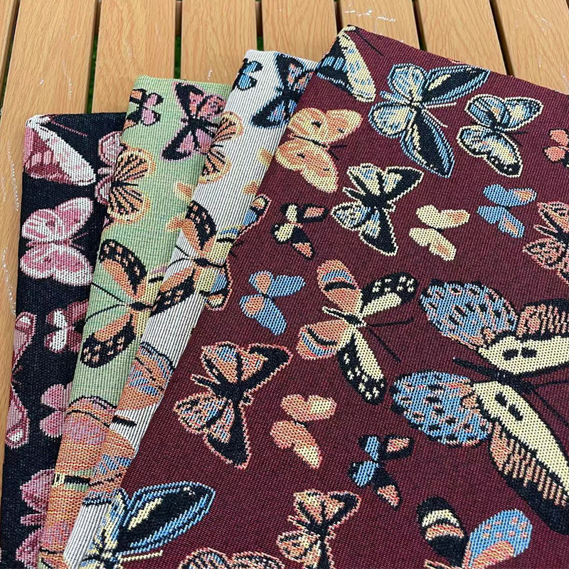 厂家直销涤棉色织提花布ins风新款服装女士箱包面料现货闪电发货