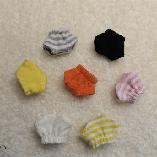 Manufacturer wholesale baby clothes ob11 12 points bjd GSC clay briefs long socks doll underwear boxer