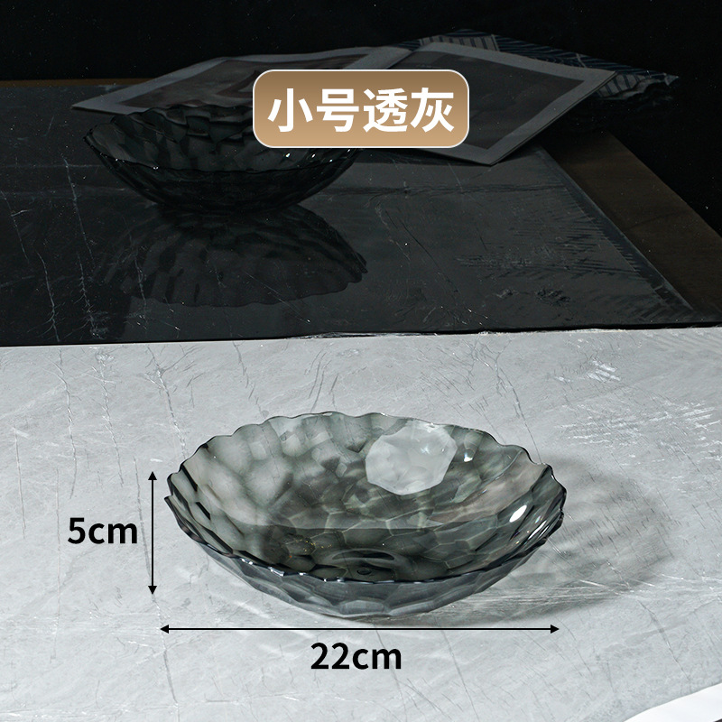 Nuevo cristal diamante bandeja de fruta sala de estar creativa dulces caseros fruta seca bandeja de fruta europea