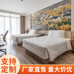 亜輪ホテルマンション家具標間フルセット設計高級民宿家具標間フルセットたんす実木ベッド