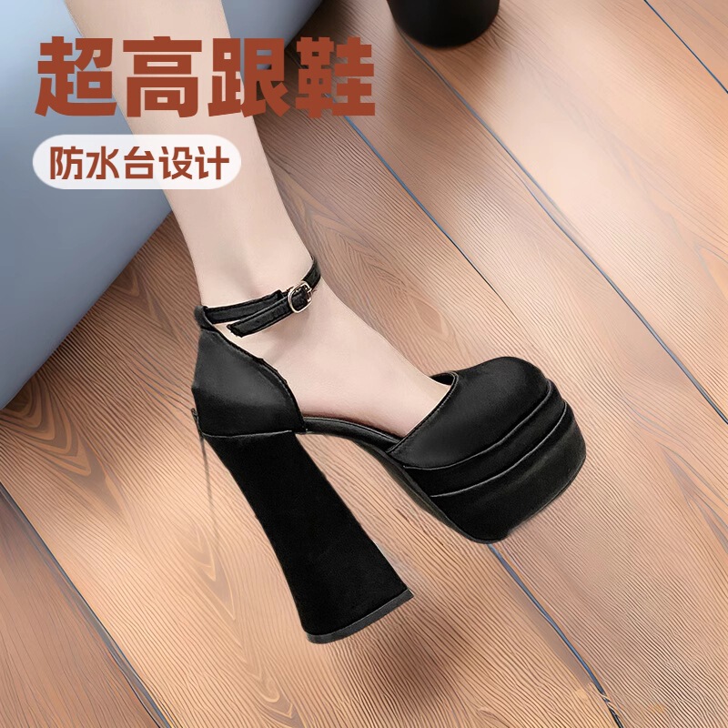 Super Comfortable Model Runway High Heels for Women, Height-Increasing 12cm Platform Waterproof Shoes