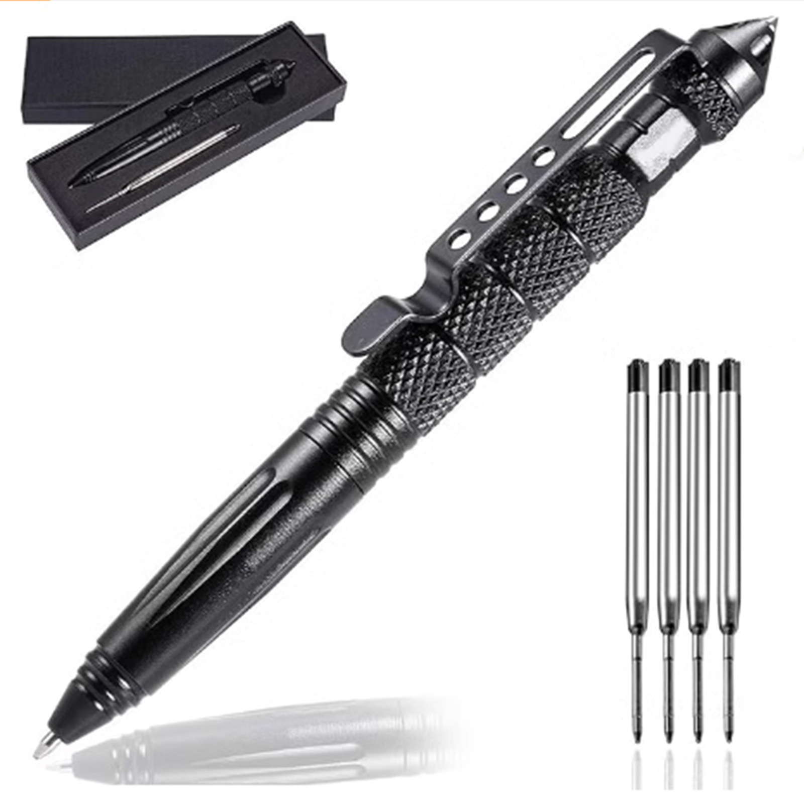 Autodefensa al aire libre B2 Cabeza de Acero de tungsteno pluma de defensa táctica EDC multi-función especial guerra pluma al aire libre ventana rota supervivencia firma pluma