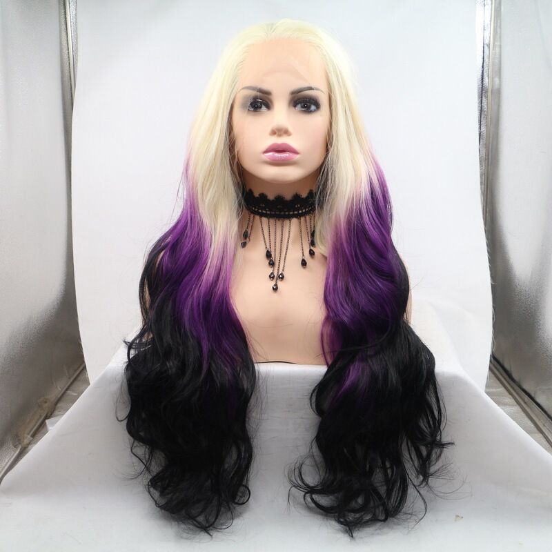 European and American wigs, NEWLOOK long curly wig with lace front, fashionable new style, cross-border wig, ombre color European and American wigs, NEWLOOK long curly wig with lace front, fashionable new style, cross-border wig, ombre color