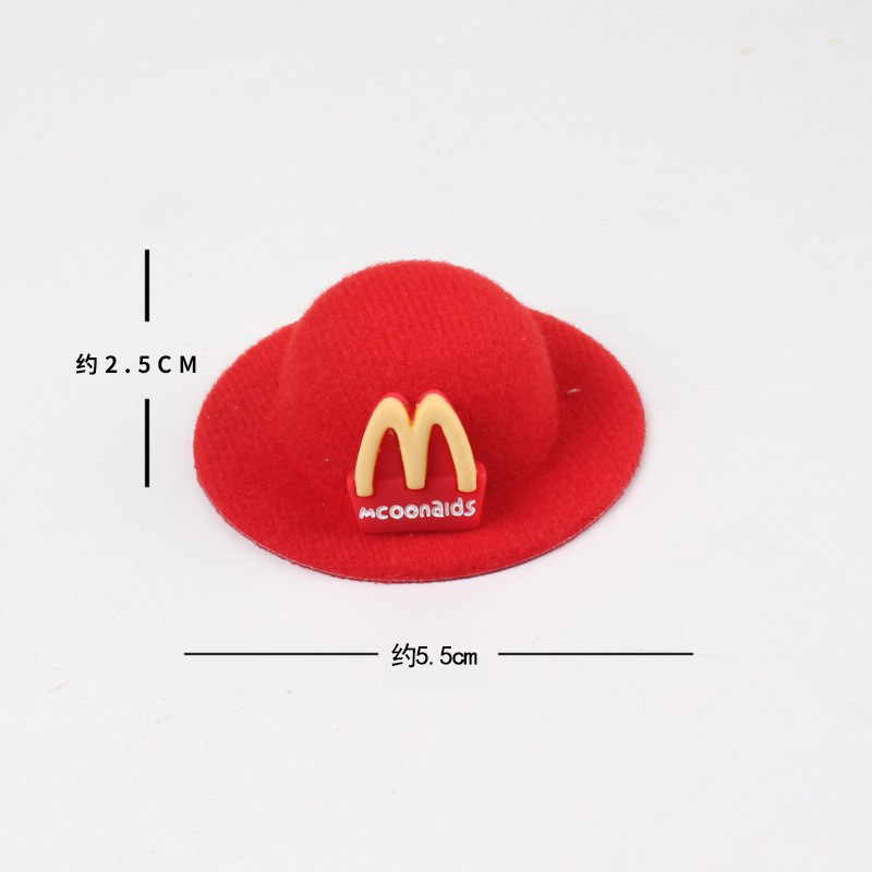 Housedoll accesorios muñeca corbata McDonald sombrero McDonald Highland corbata mini diy image 12