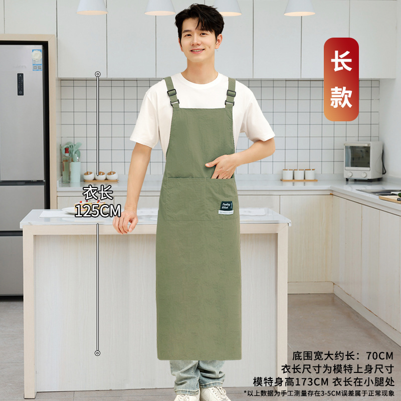 キッチンや家庭用の男性用エプロン 2025 新しい耐油性と防水性の仕事とケータリングのための特別なハイエンドの若いスタイルのカスタマイズ|undefined