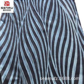 斑马纹色织提花面料 平纹涤纶色织布 欧美范女装上衣连衣裙布批发