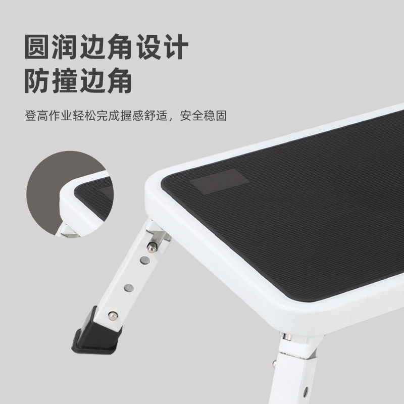 Factory wholesale one-step anti-slip pedal stool carbon steel car wash stool thickened folding stool mini climbing ladder telescopic ladder