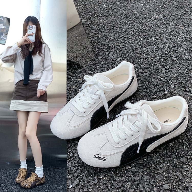 2026 Spring and Autumn New Non-Slip Suede Fashion Low-Top Casual Outdoor Solid Color Export Sneakers