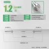 1.2m straight Austrian rod with bearing (load bearing 200kg) [applicable to large hole plates]
