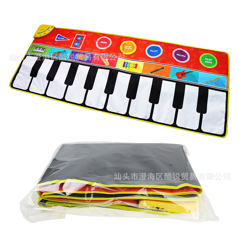 148*60cm儿童大号钢琴音乐毯宝宝跳舞毯音乐地毯钢琴游戏垫跨境