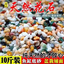 鱼缸底部砂石天然小彩石鱼缸专用铺底砂多肉盆栽铺面石子雨花石头