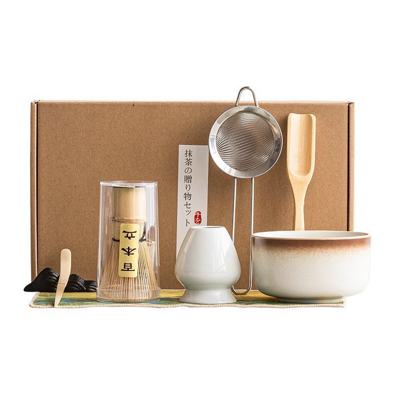 Fabricante de cientos de cuencos de matcha de cerámica matcha herramientas para ordenar cuencos de té matcha taza matcha accesorios de ceremonia de té caja de regalo
