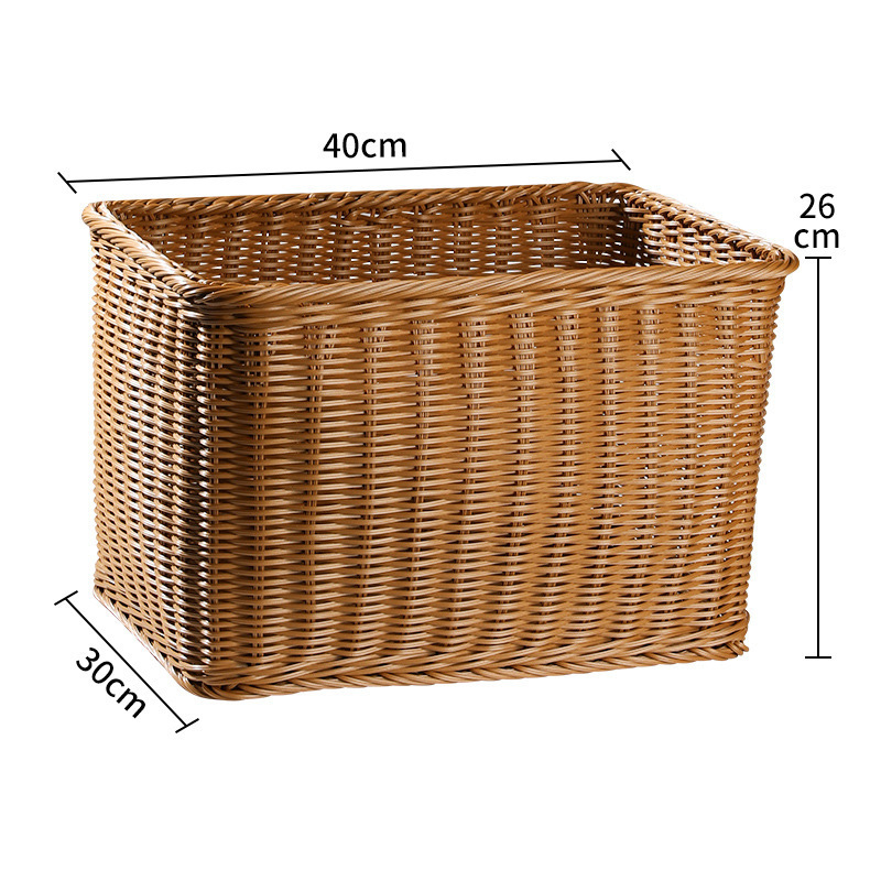 Cesta de almacenamiento de ropa sucia imitación de tela de caña hoteles residenciales toallas de baño cesta de lavandería ropa de lavandería cesta de ropa sucia