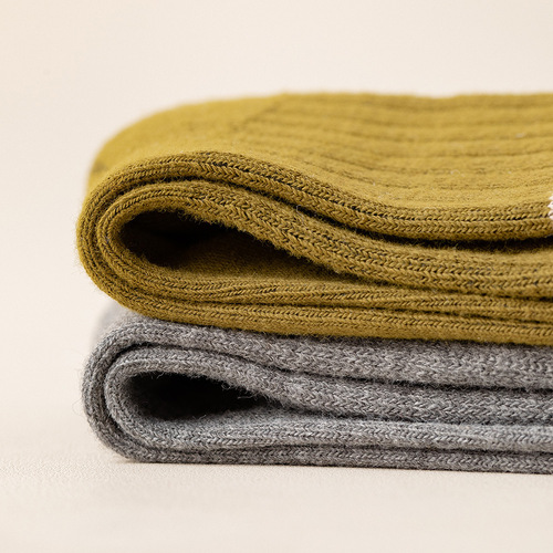 Socks for men in autumn and winter thickened mid-tube men's socks Japanese horizontal striped socks sole terry men's new trendy stockings