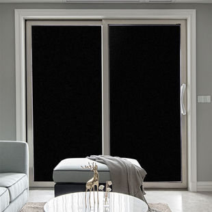 Thickened Black Glass Film Window Sticker Shading Heat Insulation Film Household Waterproof Light-blocking Glass Sticker