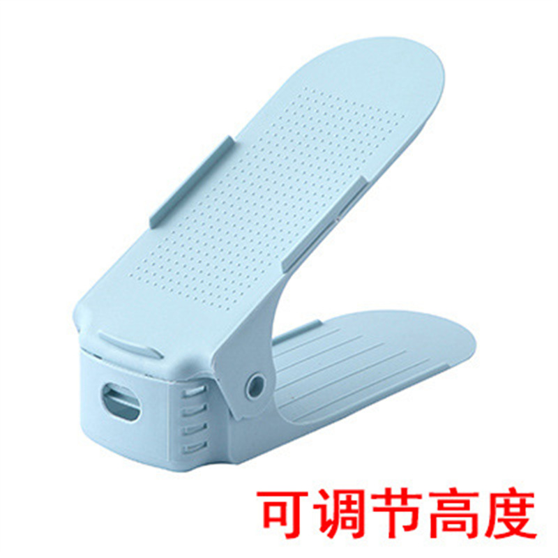 simple y grueso para artículos para el hogar soporte de zapatos integrado para almacenar soporte de zapatos simple de plástico de doble capa ajustable soporte de zapatos