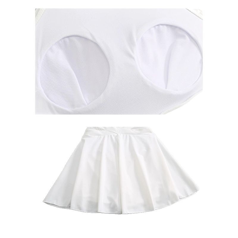 Traje de baño de dos piezas para mujer nuevo estilo popular puro deseo conservador cubierta del vientre adelgazante sin espalda sexy traje de baño de vacaciones de aguas termales para mujeres