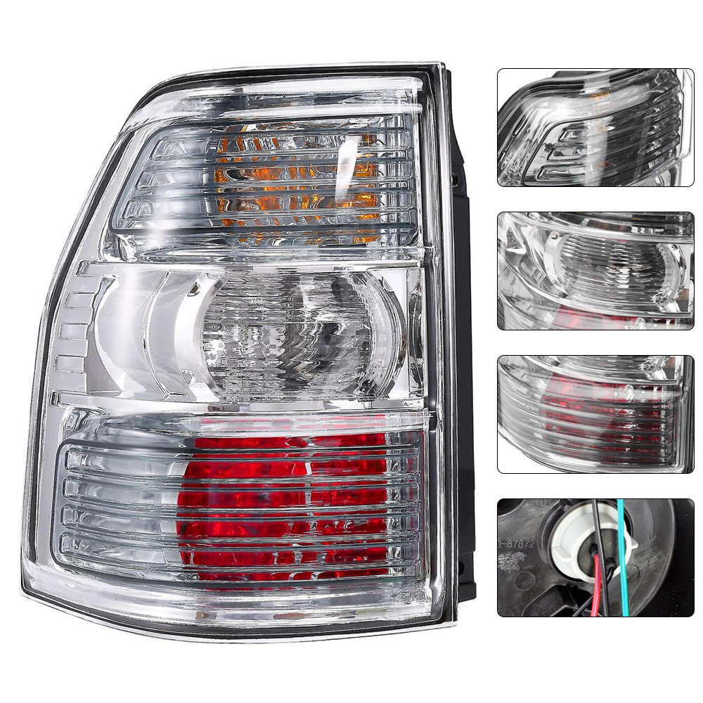 Aplicable a Mitsubishi 07 / 08 / 09 / 10 Pajero V93 / V97 luz trasera derecha y derecha luz de marcha atrás luz de freno cubierta de luz de freno
