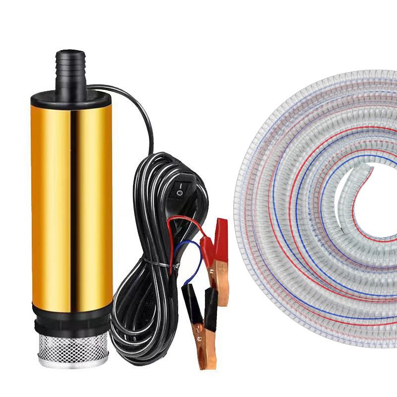 Bomba bombeo eléctrica 12v24v diesel sumergible portátil reabastecimiento