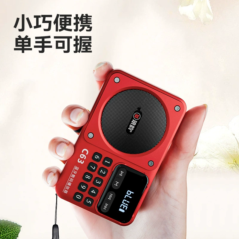 Langyun C63 беспроводной Bluetooth-карта маленький динамик на открытом воздухе портативный пожилой человек слушает радио FM-радио
