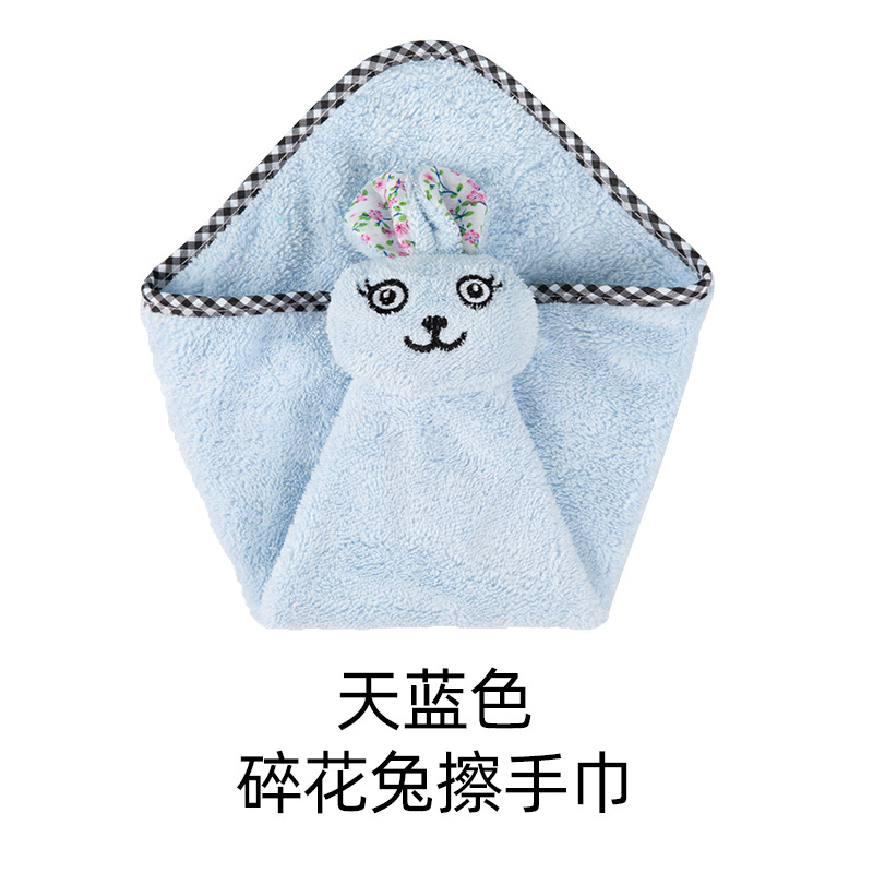 Toalla de mano al por mayor de fábrica colgando fuerte absorbente hogar lindo coral polar Corea del Sur Toalla de mano para mujeres