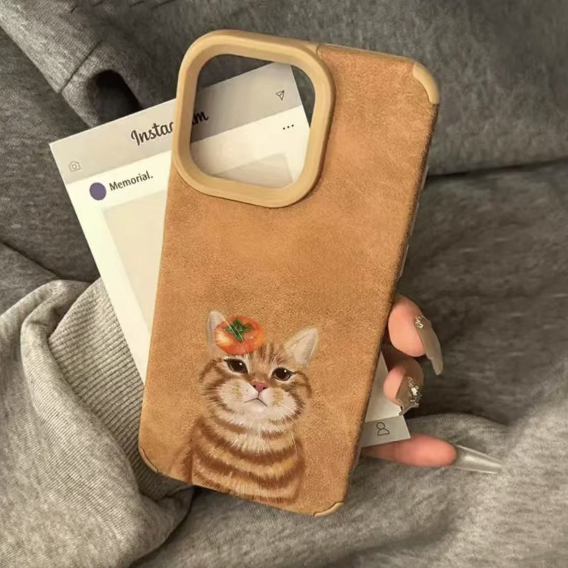 Nuevo gato lindo y divertido iphone16 funda para teléfono móvil niña Apple 15promax/14 comercio exterior 13pro12