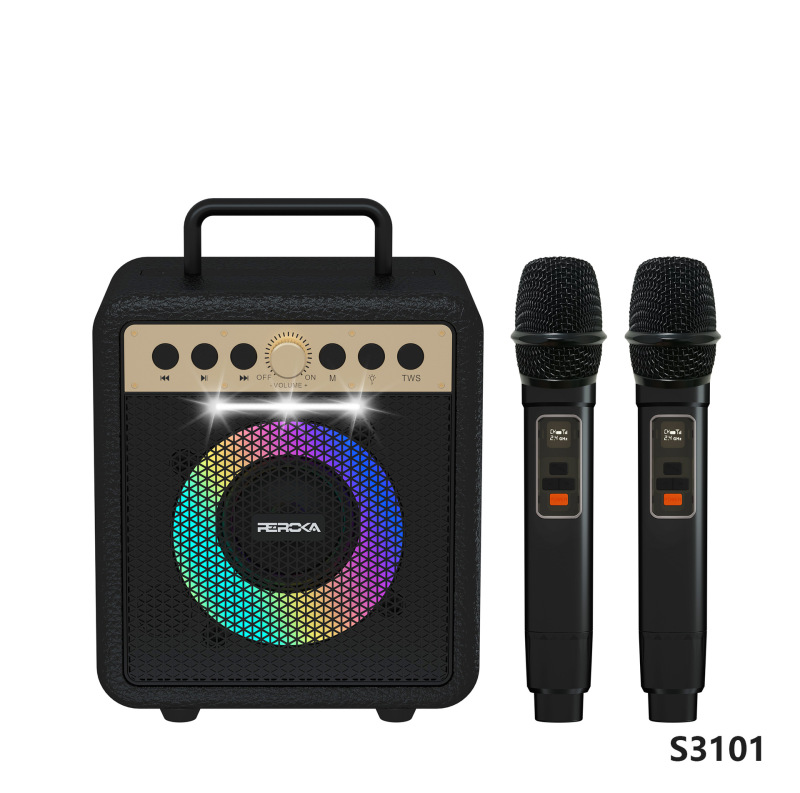 电商爆款 S3101蓝牙音箱高端复古皮革高颜值桌面重低音炮音响工厂|undefined