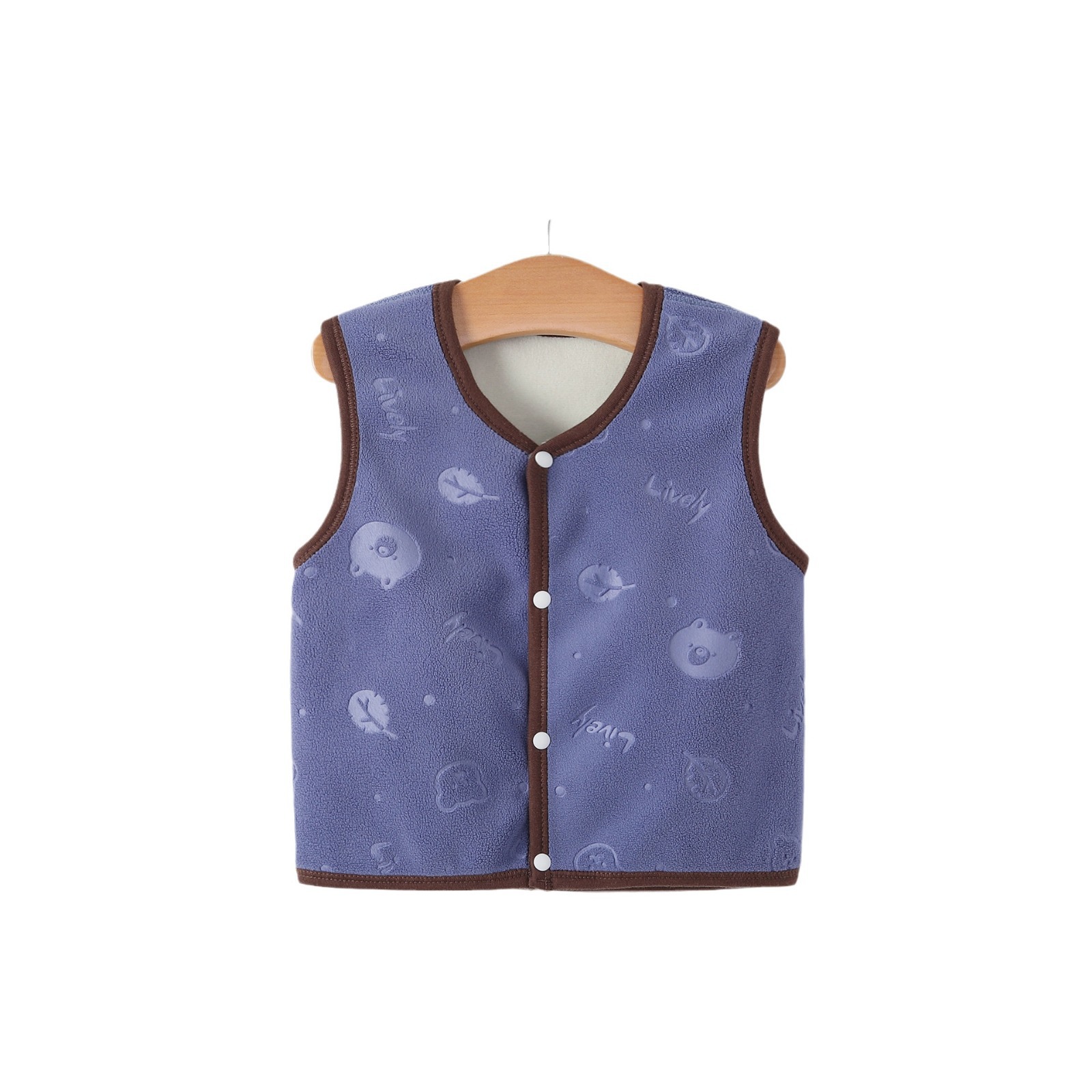 Chaleco de bebé Otoño e Invierno forrado de lana engrosada Chaleco de bebé para hombres y mujeres chaleco recién nacido chaleco cálido de invierno