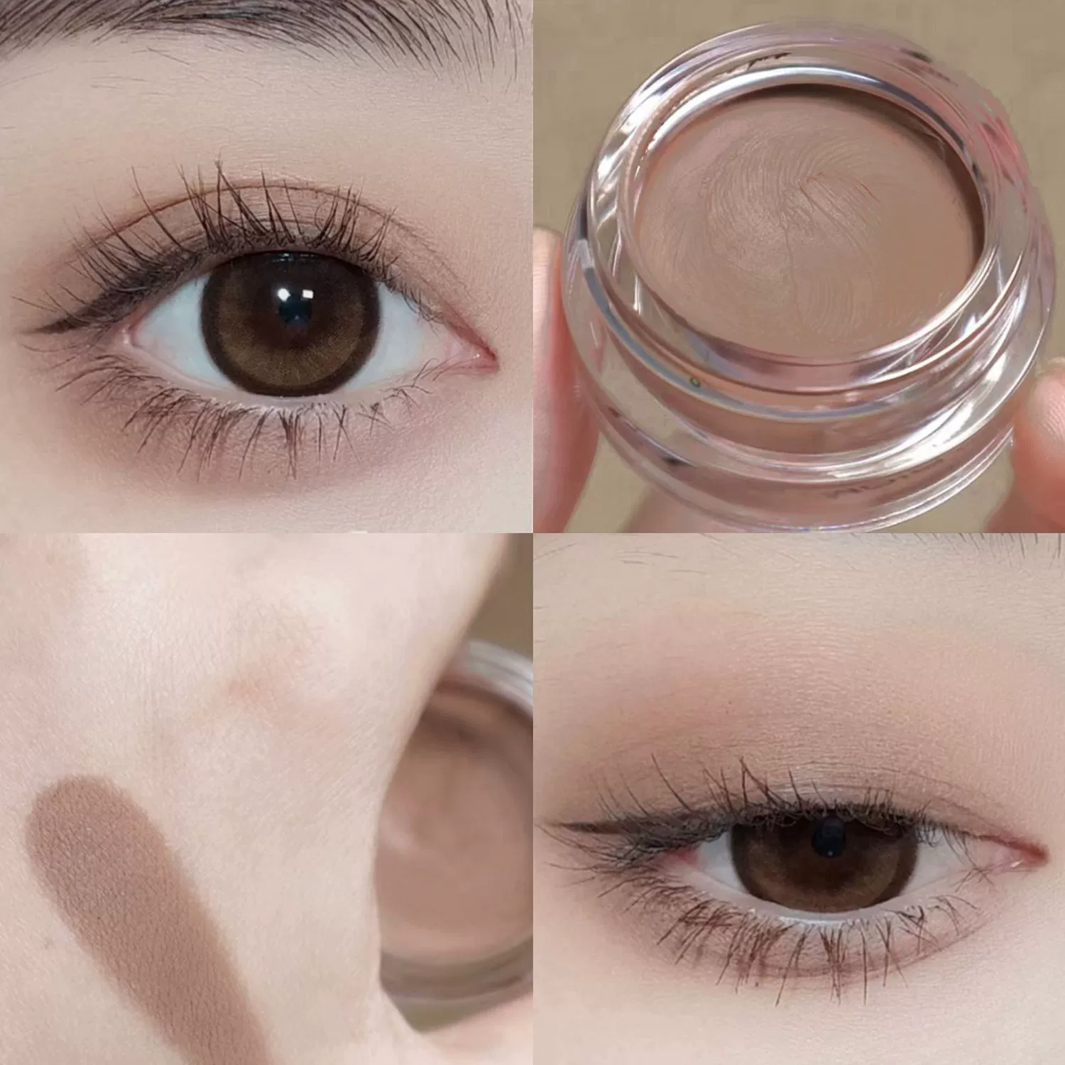Matte base eye shadow reusable, face blush for contouring for eye makeup