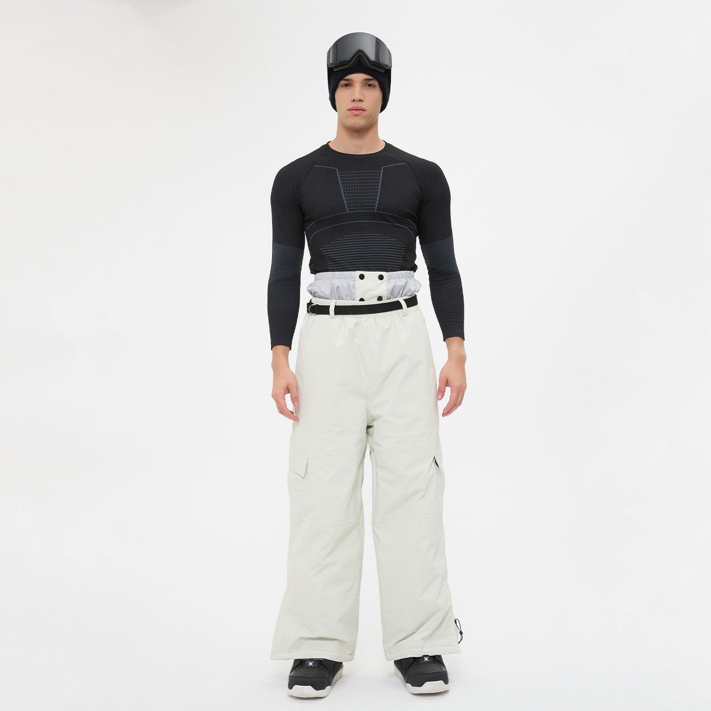 Cross-border wholesale ski pants, men's and women's 3L hard-shell professional snowboard ski pants, waterproof and warm ski pants, customizable.