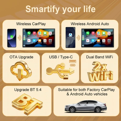 Car Connectivity Box, Simsiz CarPlay və Android Auto